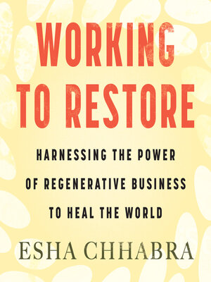 Working to Restore - Audiobook